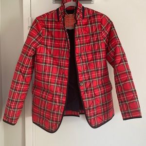 JCrew Plaid Signature Puffer